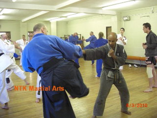 Sensei Joao from The Algarve training with Sensei David.