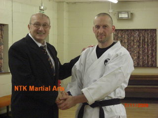 Proffessor David Hodgson Wishes Sensei Scott Webster all the best.